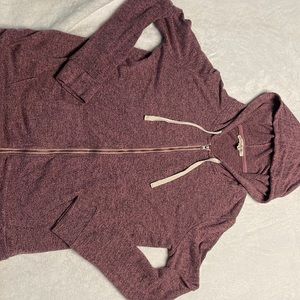 Zip up hoodie size xs pink with some black mixed in